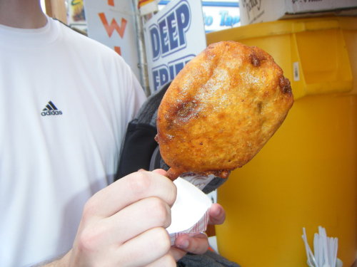 Deep Fried Cheeseburger On-A-Stick (submitted by Cam)
